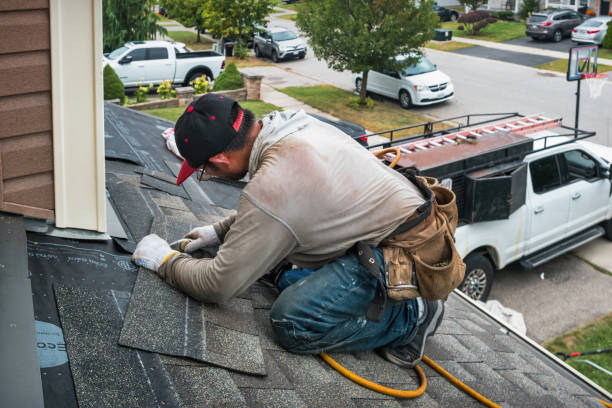 Professional Roof Inspection technician working in Adams Basin, NY